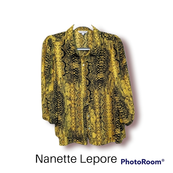 Nanette Lepore Tops - Nanette Lepore Animal Print Blouse